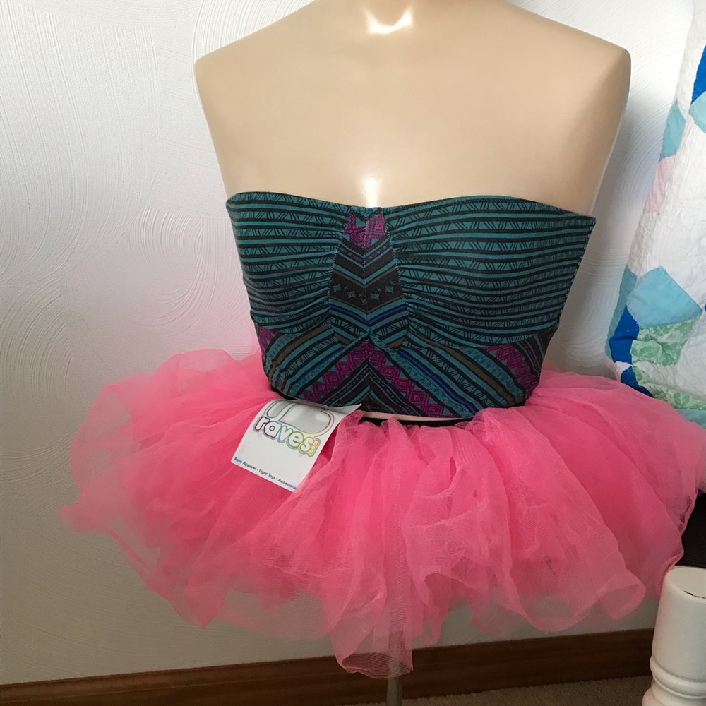 I Love Raves party and dance apparel.  NWT  One size fits all